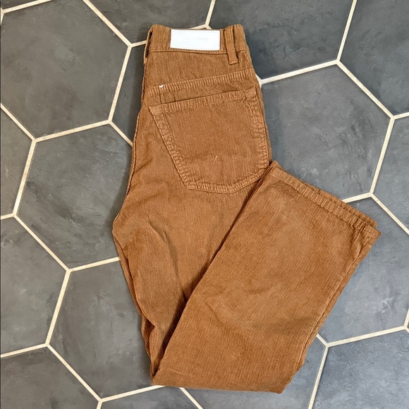 Re/Done Tan Corduroy Loose Flare